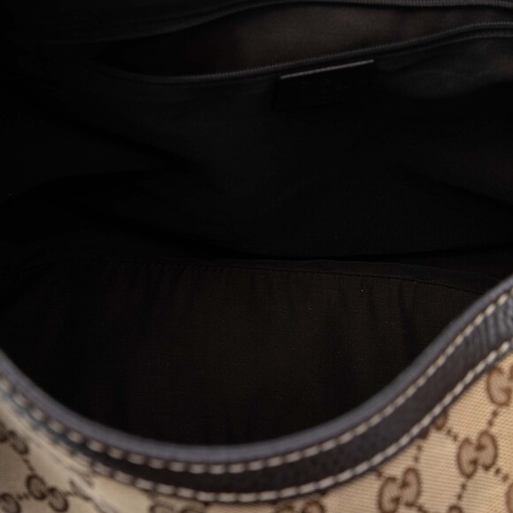 Pre-Loved Gucci Large GG Canvas Web New Ladies Hobo - Picture 4 of 8